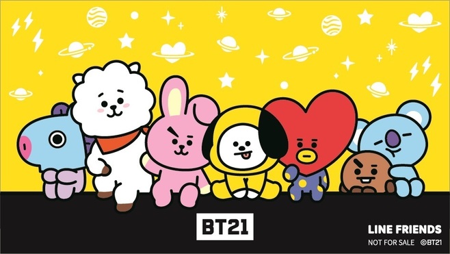 「BT21」のキャラクターが描かれたオリジナルシール/くら寿司「BT21恵方巻3種セット」