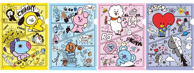 くら寿司「BT21クリアファイル」(店頭配布グッズ第1弾)