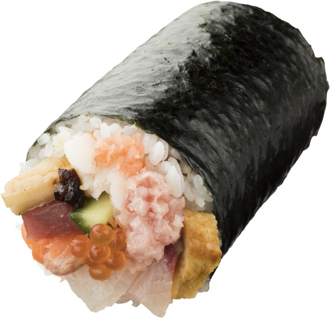 スシローの恵方巻「特上海鮮太巻」