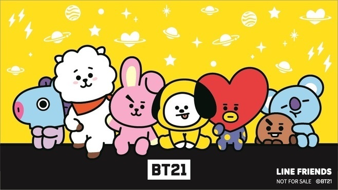 くら寿司「BT21恵方巻3種セット」に付くオリジナルデザインのシール