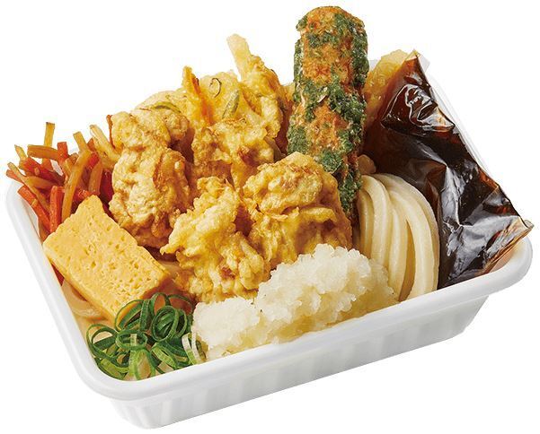 丸亀うどん弁当「鶏天おろしうどん弁当」(丸亀製麺)