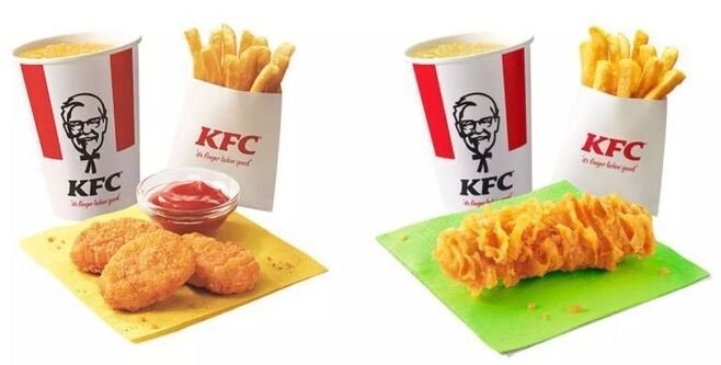 KFC グッズ付きキッズメニュー(キッズナゲットセット・キッズクリスピーセット)