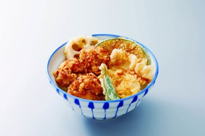 さん天「鶏唐×鶏天丼」(天丼390円祭 対象メニュー)