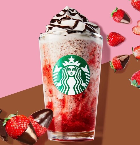 「スターバックスストロベリーフラペチーノチョコレートver.」