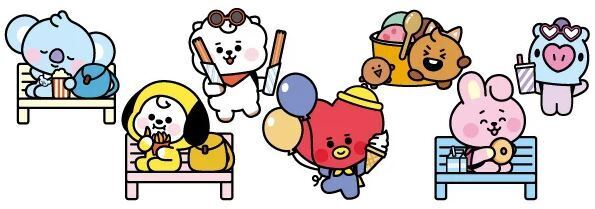 「BT21 MerryLand」に登場する描き下ろしイラスト