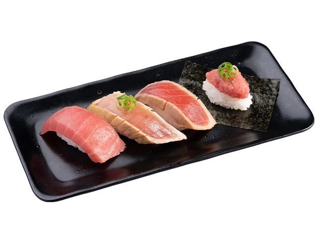 かっぱ寿司「まぐろ食べ比べ あじわい逸品皿」/天然魚祭り