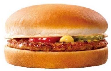 おてごロッテリア150円「ハンバーガー」