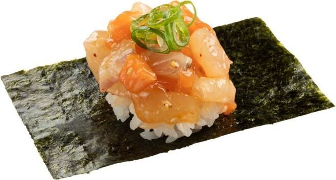 スシロー大創業祭「まぼろしの海鮮ユッケ包み」/第1弾“輝け、日本のうまい魚。”