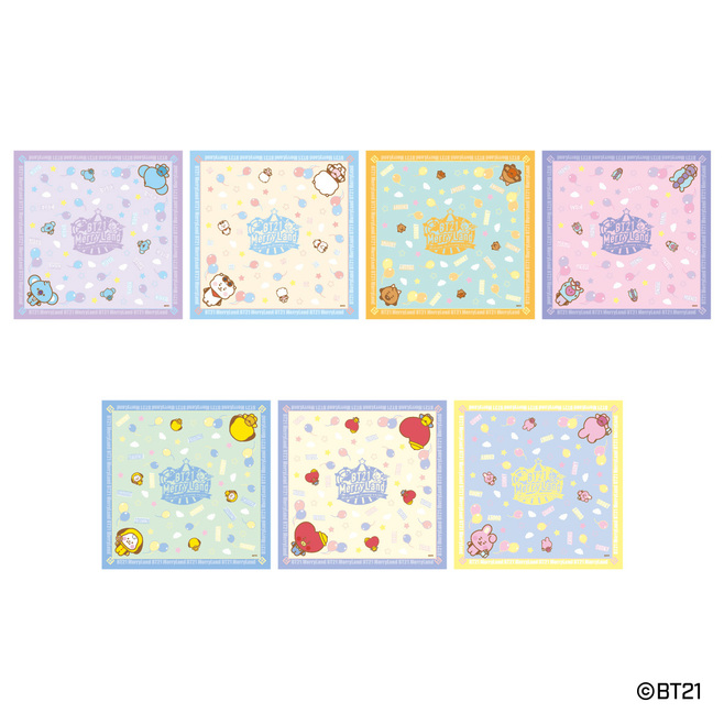 「BT21メリーランド」バンダナ(オンラインガラポン景品)