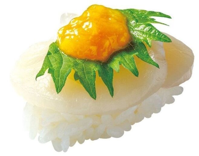 はま寿司の旨ねた100円祭り「ほたて ～うにの特製ジュレのせ～」