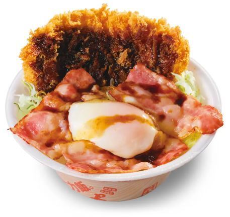 かつや「ベーコンエッグソースカツ丼弁当」(テイクアウトメニュー)