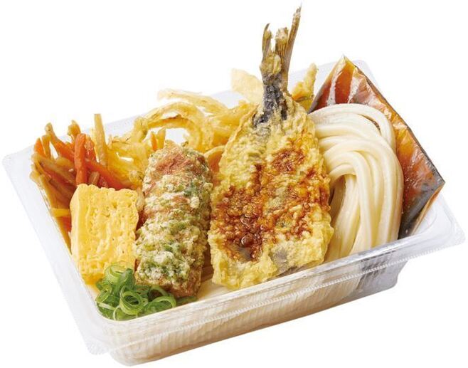 丸亀うどん弁当「いわし天うどん弁当」(丸亀製麺)