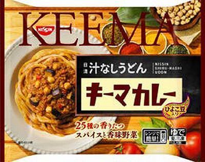 「日清汁なしうどんキーマカレー」