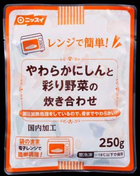 「レンジで簡単!やわらかにしんと彩り野菜の炊き合わせ」