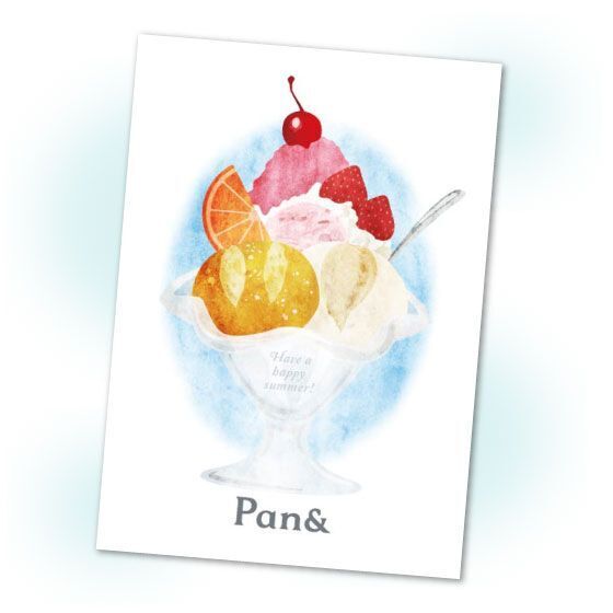 「Pan& サマーボックス2022」に付くグリーティングカード