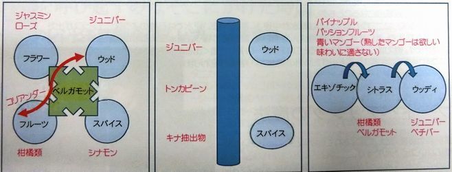 香水にインスパイアされたオートクチュールジン 設計図