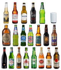 「世界20か国 ビールブランド飲み比べ・栓抜きセット」