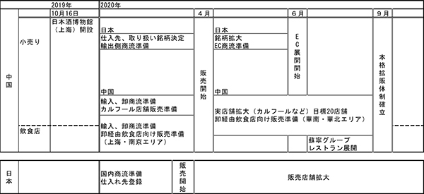 ラオックス中国市場導入戦略　マスタースケジュール