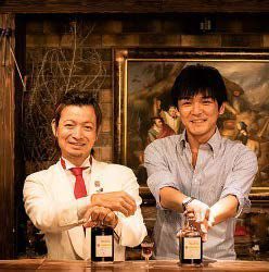 新宿「Bar Ben Fiddich」オーナー鹿山博康氏(左)と、製造担当JCC山崎氏(右)