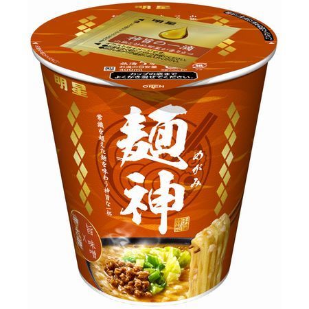明星食品「明星 麺神カップ 神太麺 × 旨 味噌」