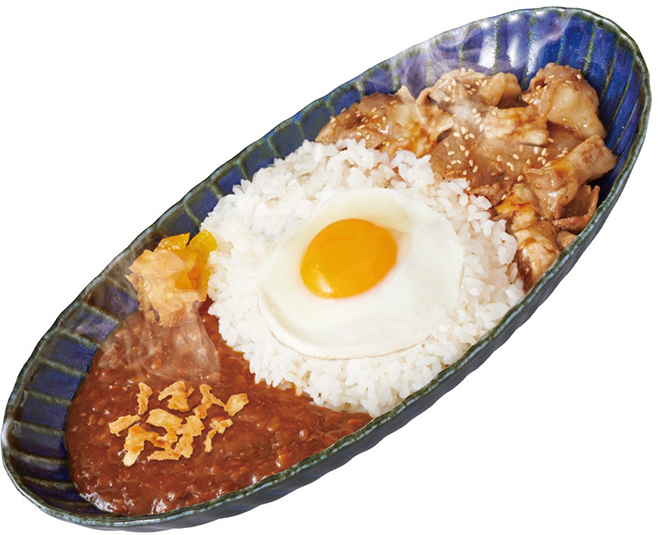 「にくトロホルモン焼肉カレー」