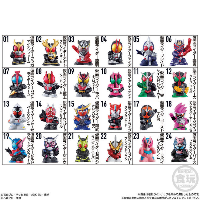 バンダイ「仮面ライダーキッズ リバイス登場!!」ソフビ人形ラインアップ(C)石森プロ・テレビ朝日・ADK EM・東映(C)石森プロ・東映