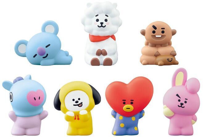 バンダイ「BT21フレンズ」ソフビ人形全7種類