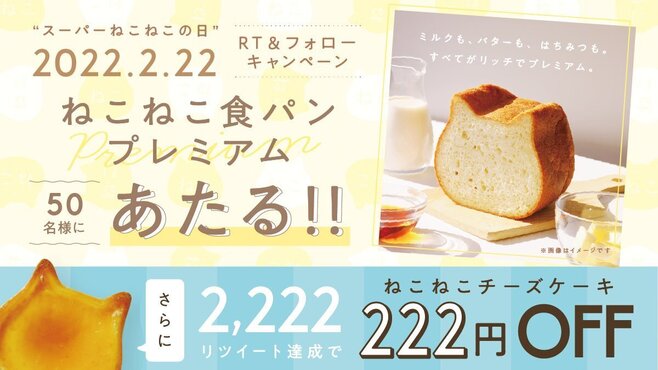 ねこねこチーズケーキ“スーパーねこねこの日”Twitter特別企画