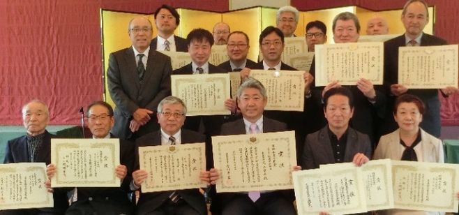 第24回「全国納豆鑑評会」受賞各社の代表ら