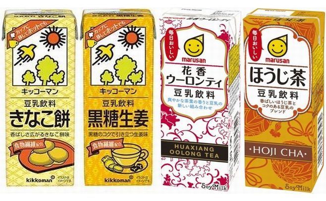 豆乳大手のキッコーマンとマルサンアイは、豆乳飲料の新製品でホットを提案